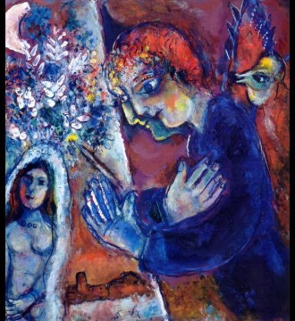 Marc Chagall Painting - Artista en Easel contemporáneo Marc Chagall
